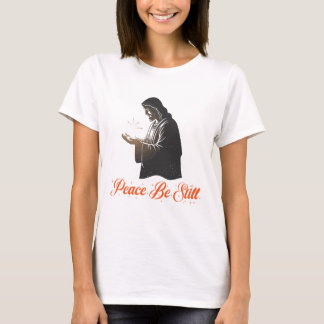 Camiseta "Paz, Fique" Jesus com Estrela Guia