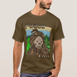 Camiseta Paz fora Bigfoot Sasquatch