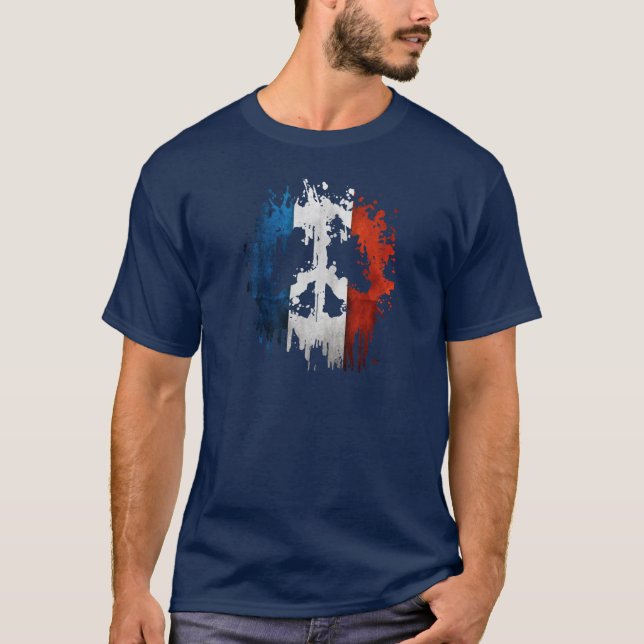 Camiseta paz france (Frente)