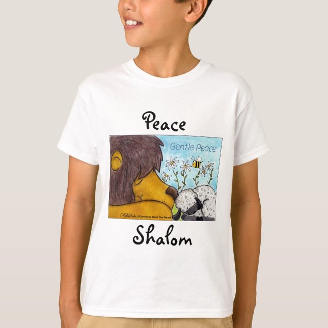 Camiseta Paz Gentil de Leão e Lamb (Frente)