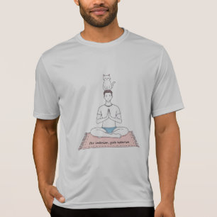 Camiseta Paz Interior, Gato Exterior