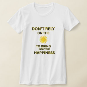 CAMISETA PAZ INTERIOR, MOTIVAÇÃO FEMININA AMARELO SOL