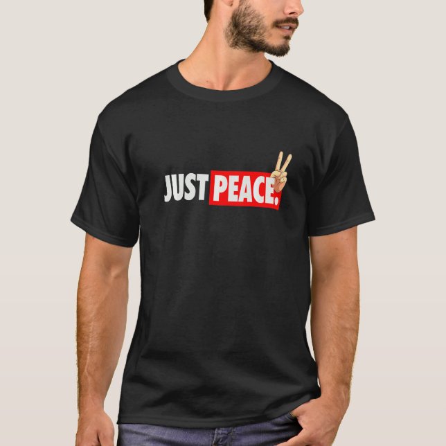 Camiseta Paz legal Nur Paz Contra a Guerra Solidariedade (Frente)