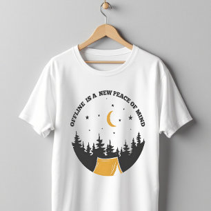 Camiseta Paz Mental Offline Camping