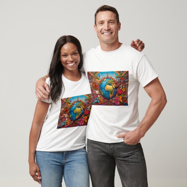CAMISETA PAZ MUNDIAL (Unissex)