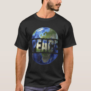Camiseta Paz Mundial Na Terra Esperança Humanitária Conscie