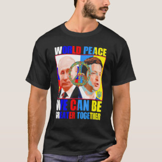Camiseta Paz Mundial Podemos Aumentar Juntos