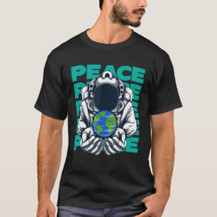 Camiseta Paz Mundial Terra Planeta Astronauta Design