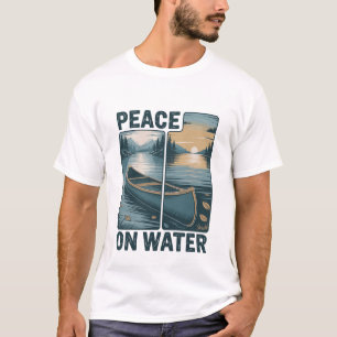 Camiseta Paz na Água Inspirador Calmo Natureza Serenidade