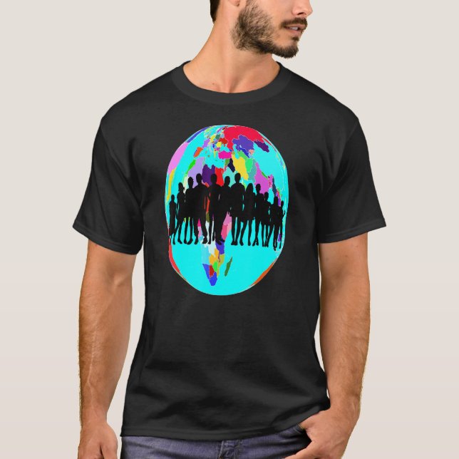 Camiseta Paz Na Terra Consciência Humanidade Amizade Amor W (Frente)