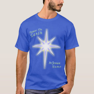 Camiseta Paz Na Terra. Estrela de Belém. Em nome de Jesus