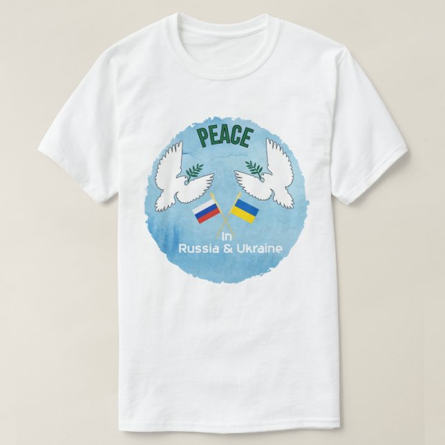 Camiseta Paz na Ucrânia (Frente do Design)