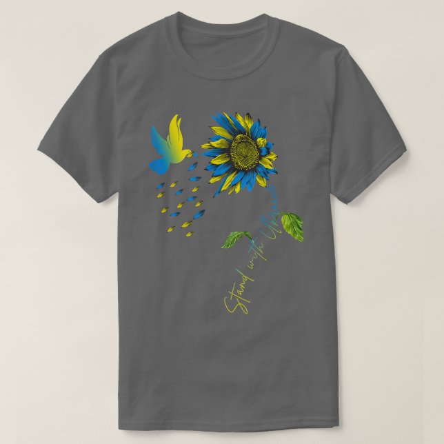 Camiseta Paz na Ucrânia Dove (Frente do Design)