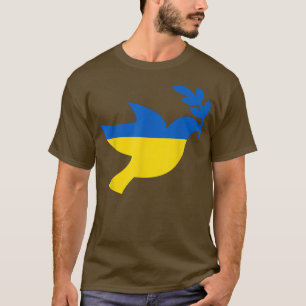 Camiseta Paz na Ucrânia Dúve Tshirt para mulheres ucraniana
