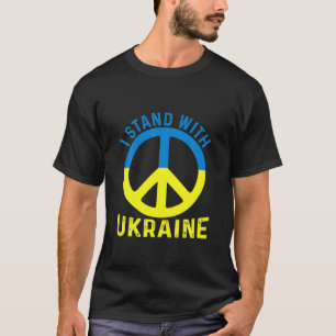 Camiseta Paz Na Ucrânia. Fique Com A Ucrânia. Suporte par