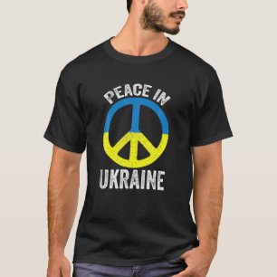 Camiseta Paz Na Ucrânia. Fique Com A Ucrânia. Suporte par