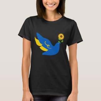 Camiseta Paz Na Ucrânia, Girassol - FIQUE COM A UCRÂNIA