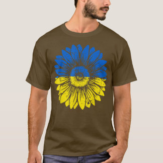 Camiseta Paz Na Ucrânia Girassol Verde E Yo Perturbado