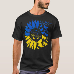 Camiseta Paz na Ucrânia Sunflower T for Women Flag