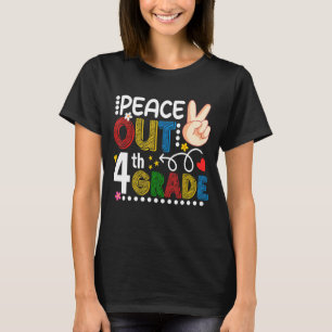 Camiseta Paz No Dia Passado De Professora Do 4º Ano Su