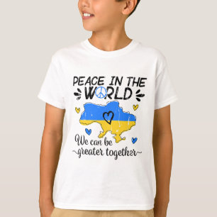 Camiseta Paz no mundo, podemos ser mais grandiosos juntos c