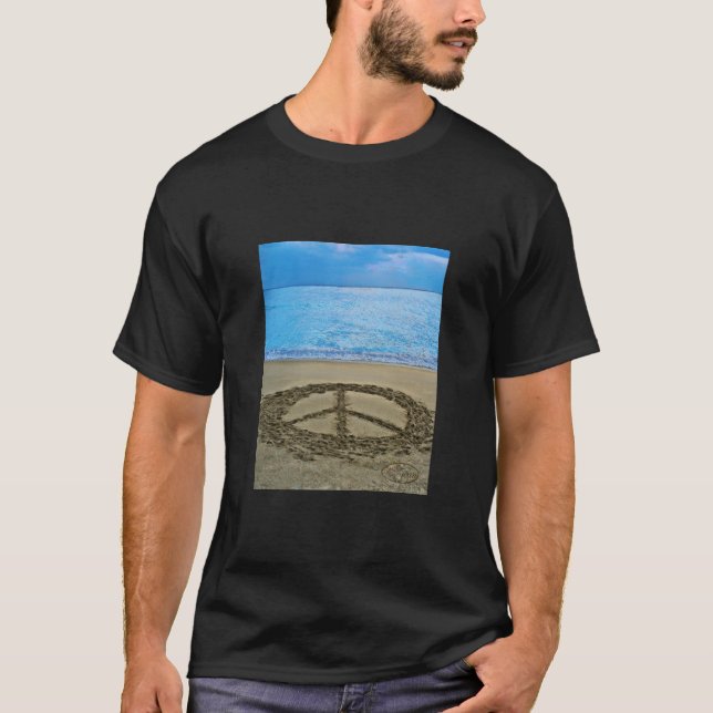 Camiseta paz no oceano (Frente)