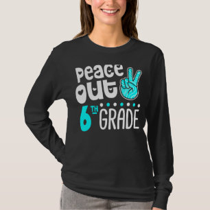Camiseta Paz No Sexto Ano Do Formando Escolar No Último Dia