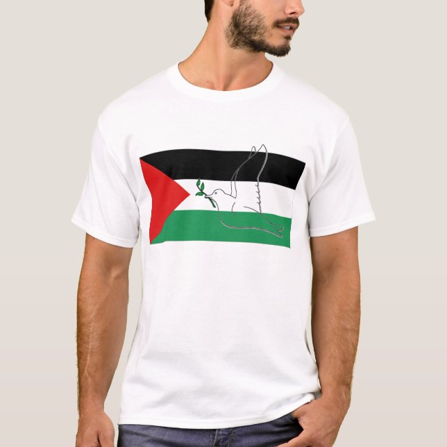 CAMISETA PAZ NO TSHIRT DE PALESTINA - (Frente)