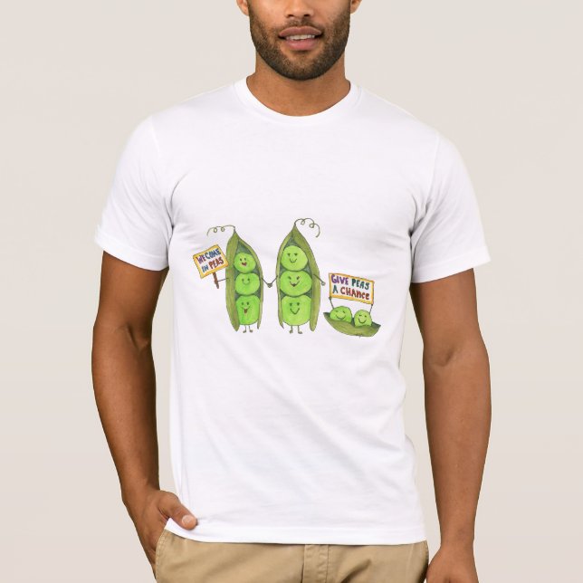 Camiseta Paz - Nós Vimos em Ervilhas (Frente)