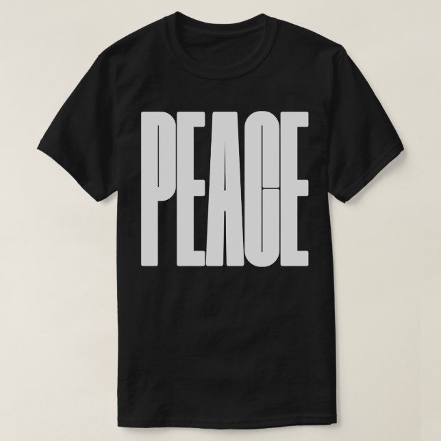 Camiseta Paz ousada (Frente do Design)