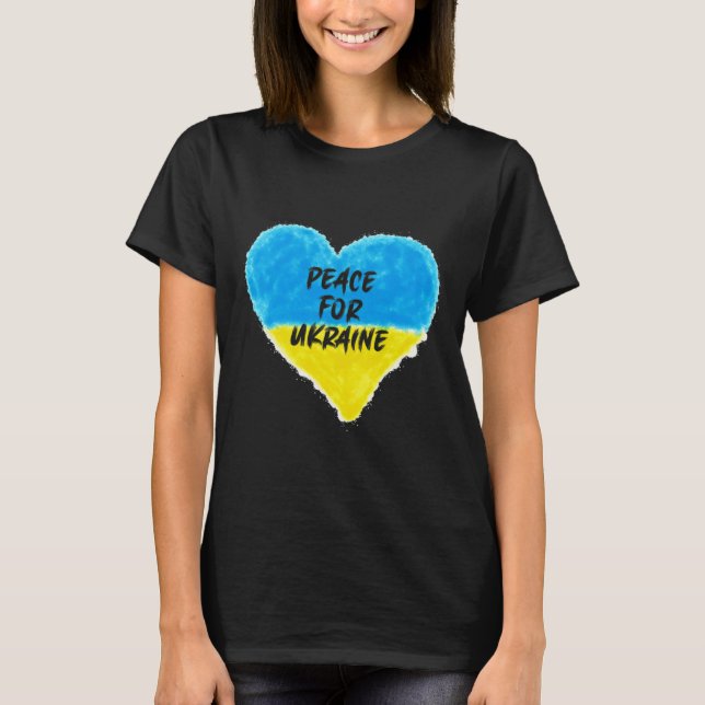 Camiseta Paz para a Ucrânia 2  (Frente)