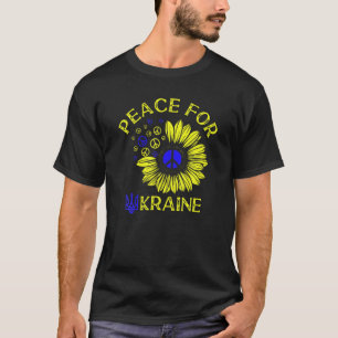 Camiseta Paz Para A Ucrânia Eu Defendo A Ucrânia