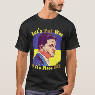 Camiseta Paz Para Ucranianos Vamos Colocar a Guerra No Seu 