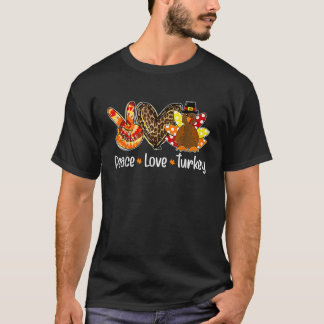 Camiseta Paz Paz Turquia Pumpkin Gobble Turquia Thanksgivi