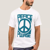 Paz Por Favor Letras Azuis