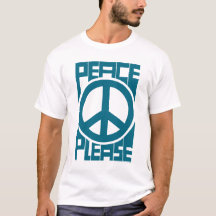 Paz Por Favor Letras Azuis