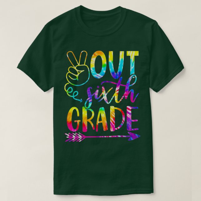 Camiseta Paz Sexto 6 Feliz Dia Passado da Escola (Frente do Design)