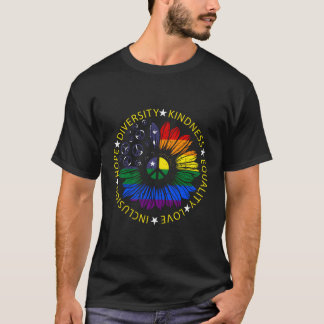 Camiseta Paz Sinaliza Orgulho Usa, Bandeira Arco-Íris Patri