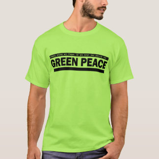 Camiseta paz verde