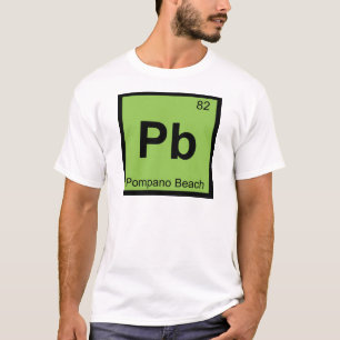 Camiseta Pb - Pompano Beach Flórida Símbolo Químico