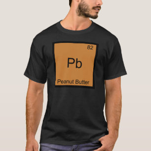 Camiseta Pb - símbolo da mesa periódica da química da