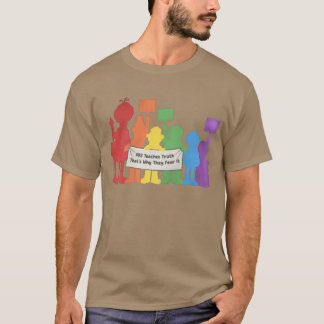 Camiseta PBS ensina a verdade é por isso que eles temem