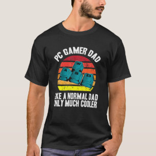 Camiseta PC Gamer Dad Like A Regular Dad But Cooler WASD Vi