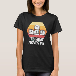 Camiseta PC Gamer WASD É o que me move os homens dos jogos
