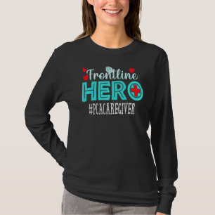 Camiseta Pca Cuidadora Da Frontline Hero Trabalhadores Esse