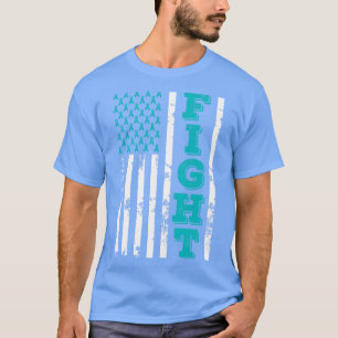 Camiseta PCOS Sensibiliza A Luta Contra A Bandeira American