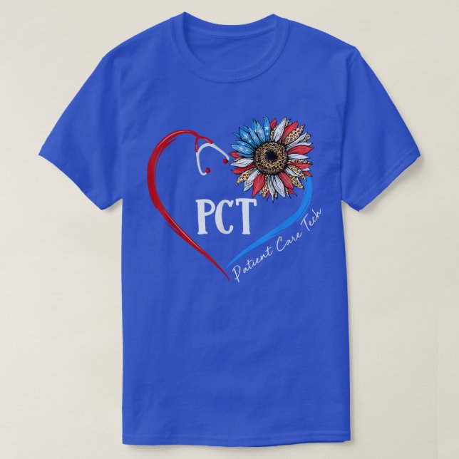 Camiseta PCT Tratamento de Doentes Tech USA Estetoscópio de (Frente do Design)
