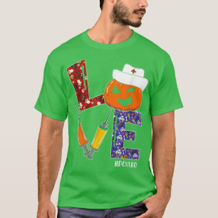 Camiseta PCU Nurse Love Nurse Life Halloween Pumpkin Costum