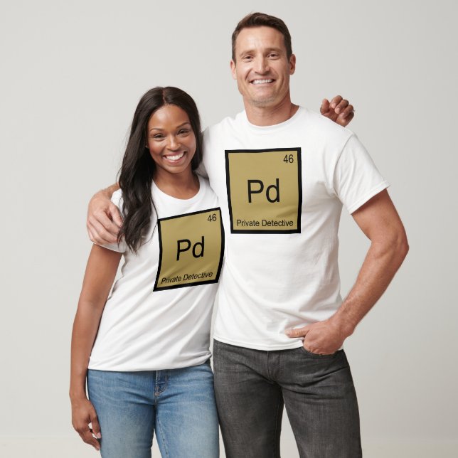 Camiseta Pd - Símbolo de Elemento de Química Privada T (Unissex)