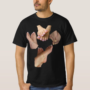 Camiseta Pé Custom Feetish – Personalizado "Eu Amo Pés" 
